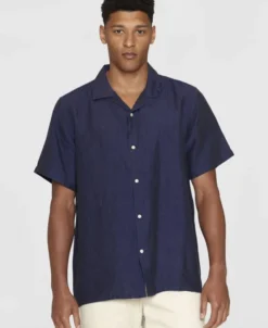 Box short sleeve linen shirt GOTS/Vegan