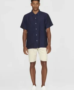 Box short sleeve linen shirt GOTS/Vegan