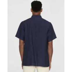 Box short sleeve linen shirt GOTS/Vegan