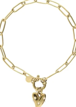 Bracelet pearls & heart