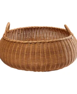 Braided Basket - Low - Natural
