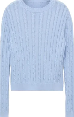 Braided knitted sweater