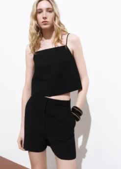 Buttoned crop top