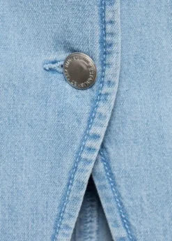 Buttoned denim gilet