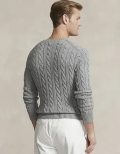 Cable-Knit Cotton Sweater