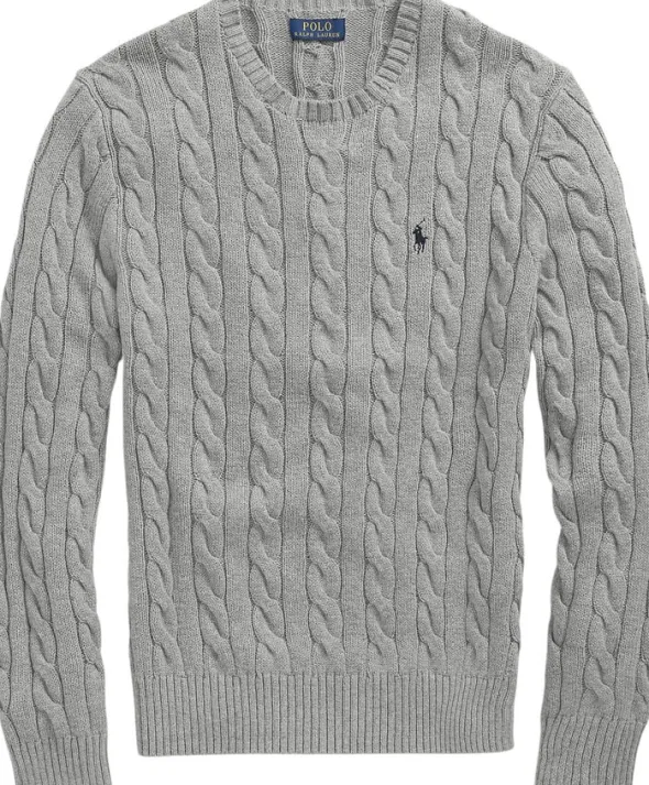 Cable-Knit Cotton Sweater
