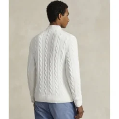Cable-Knit Cotton Sweater