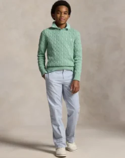 Cable-Knit Cotton Sweater Teens