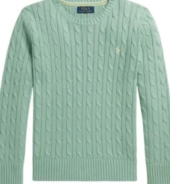 Cable-Knit Cotton Sweater Teens