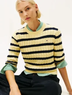 Cable Knit Crew Neck Jumper