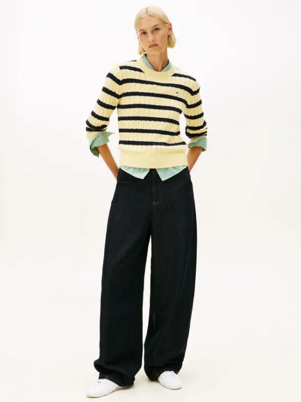 Cable Knit Crew Neck Jumper