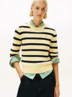 Cable Knit Crew Neck Jumper
