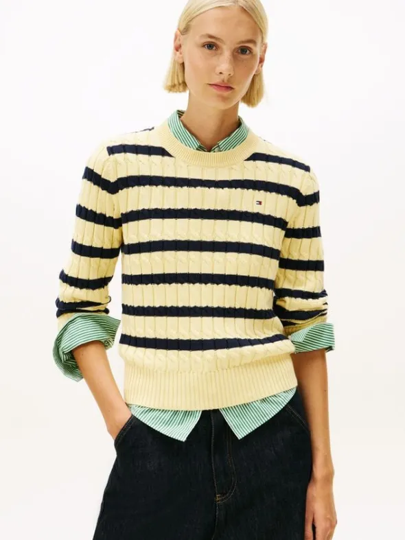 Cable Knit Crew Neck Jumper