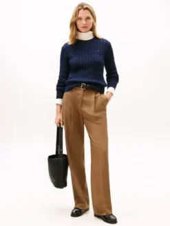 Cable Knit Crew Neck Jumper