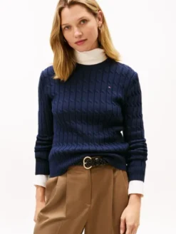 Cable Knit Crew Neck Jumper