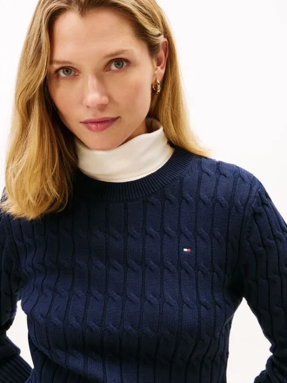 Cable Knit Crew Neck Jumper