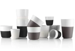 2 Cafe Latte-mugg svart