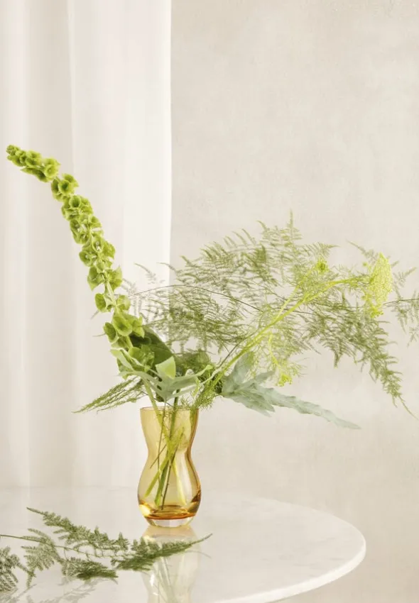 Calabas Vase H16 amber