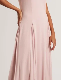 CARNELI Midi Dress With Pleat Detai