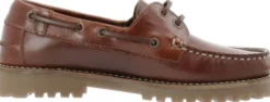 CASLENA Boat Shoe Pull Up Leather