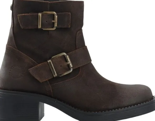 CASRIKKE Biker Boot W. Inside Zip Vintage Suede