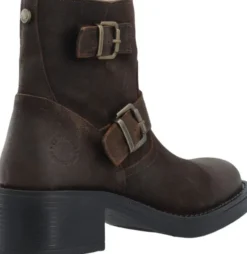 CASRIKKE Biker Boot W. Inside Zip Vintage Suede
