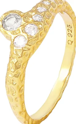 Celeste white ring