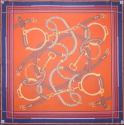 Chain-print scarf