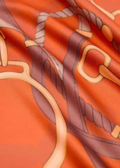 Chain-print scarf