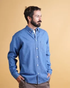 CHAMBRAY MEN'S BD SHIRT