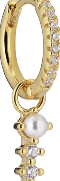 Charm Huggie White