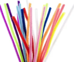 Chenille, L: 30 cm, tykkelse 6 mm, colorful, 25stk.