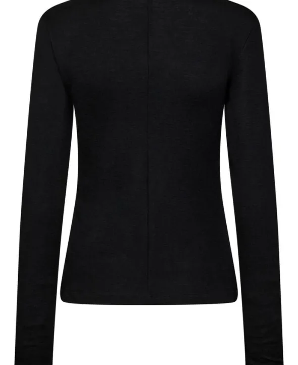 Cilla 16 V-halset bluse - 100% merino wool RWS
