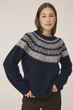 Cindi 9 Striksweater - Alpakamix RWS
