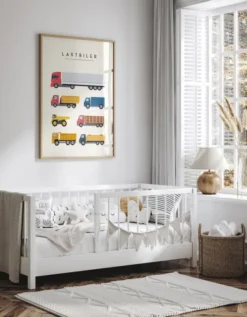 Citatplakat - Lastbiler – Børneplakat