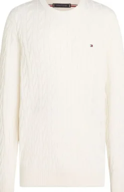 CLASSIC COTTON CABLE CREW NECK