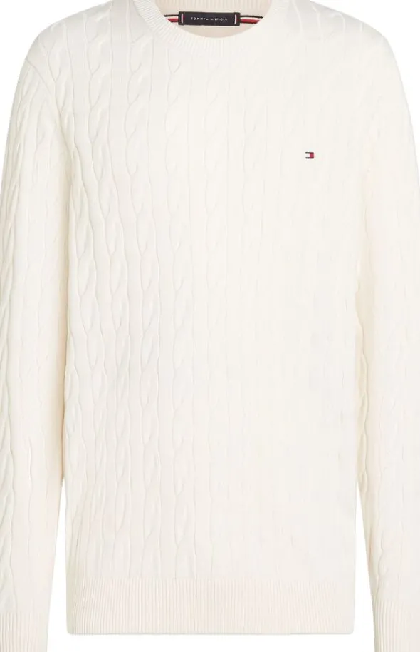 CLASSIC COTTON CABLE CREW NECK