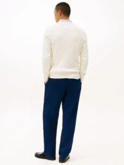 CLASSIC COTTON CABLE CREW NECK