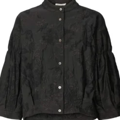Clipped jacquard shirt jacket - Can