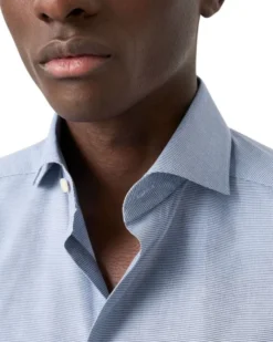 Contemporary Fit Micro Check Twill Shirt