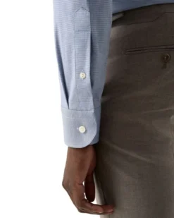 Contemporary Fit Micro Check Twill Shirt
