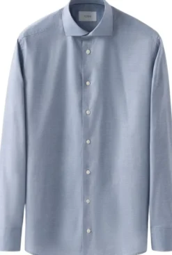 Contemporary Fit Micro Check Twill Shirt