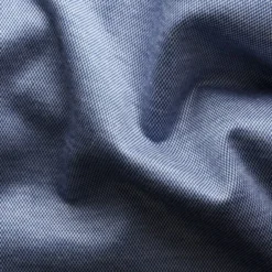 Contemporary Fit Mid Blue Solid Filo Di Scozia Pique Shirt