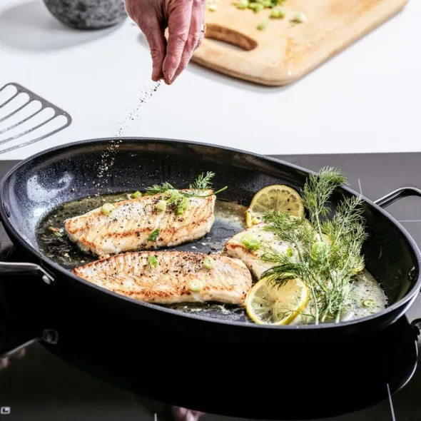 Copenhagen Oval Fiskepande Ø 40cm