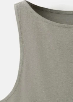 Cotton gilet with buttons