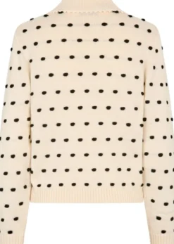 2386 Cotton Mix, Bobble Polo Collar Sweater