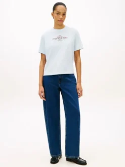 Crest Logo Embroidery Relaxed T-Shirt