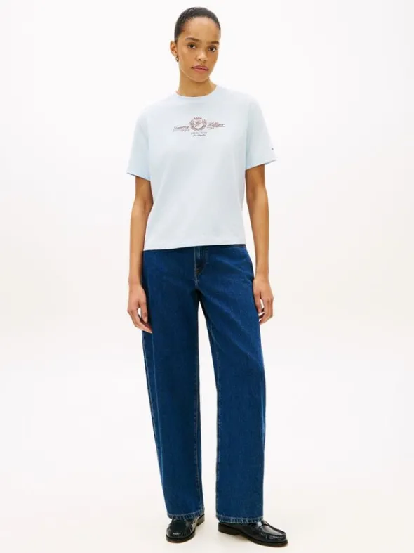 Crest Logo Embroidery Relaxed T-Shirt