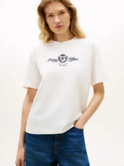 Crest Logo Embroidery Relaxed T-Shirt
