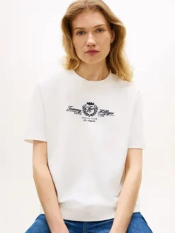 Crest Logo Embroidery Relaxed T-Shirt